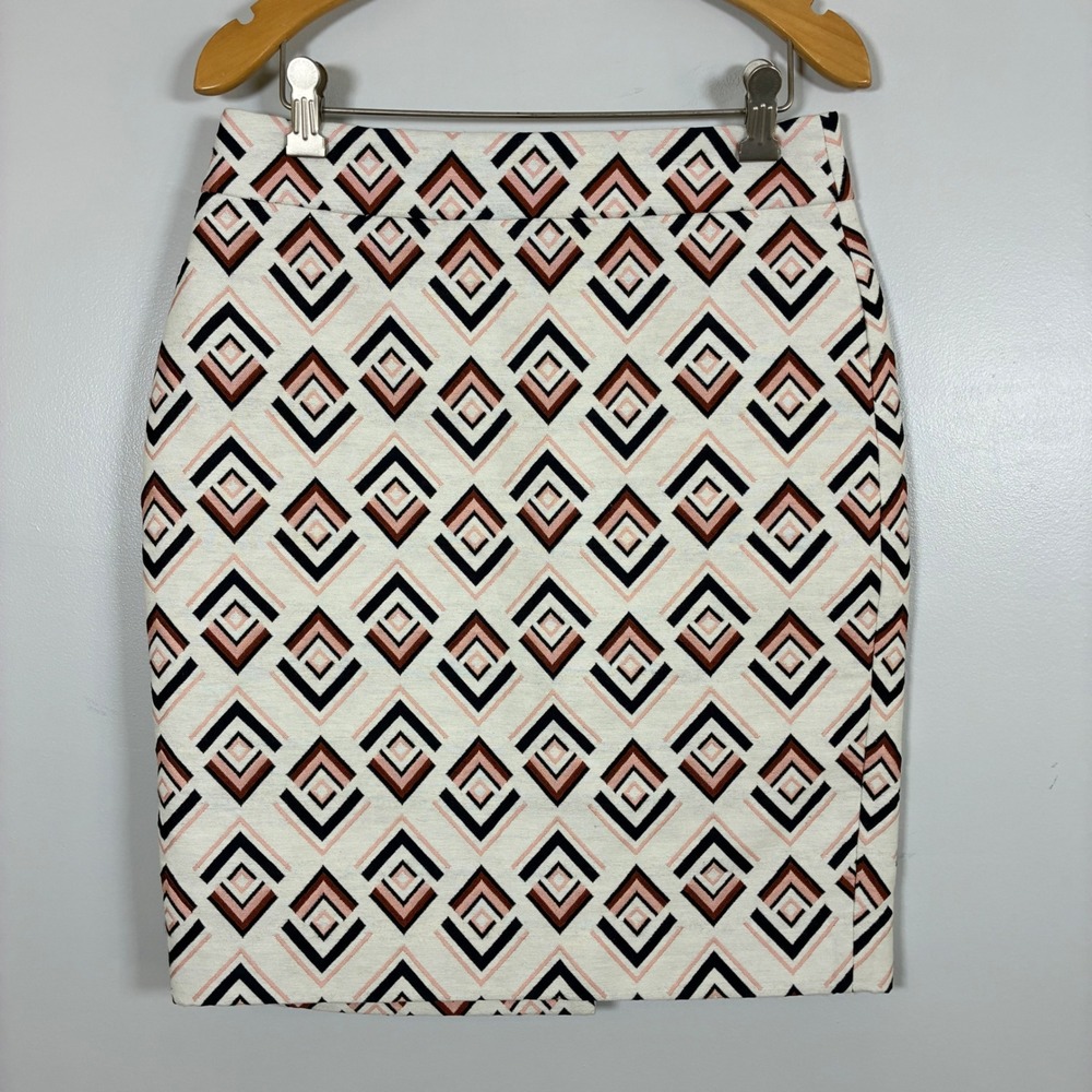 Ann Taylor Skirt 4P Diamond Pencil Professional Office Preppy Mod Retro Classic